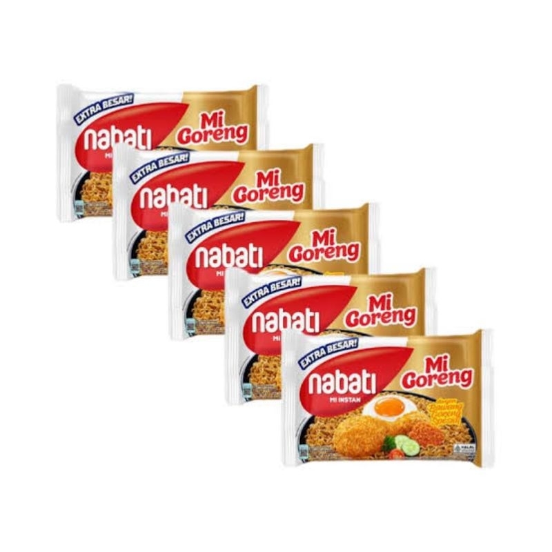 

NABATI MIE INSTAN GORENG 1 PAK ISI 5 PCS X 80 GR