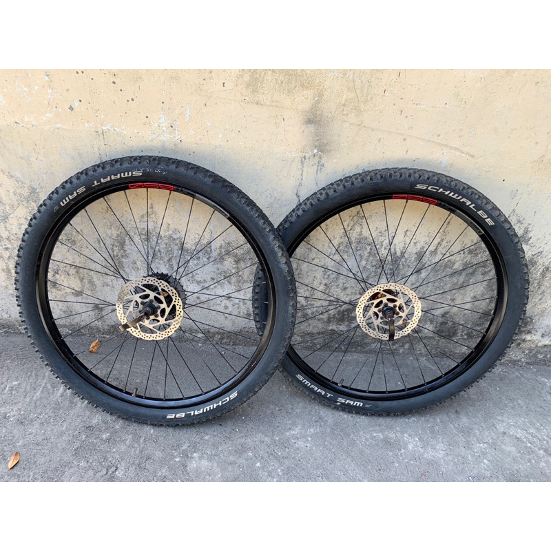Wheelset Polygon Xtrda 5 27,5 komplit tinggal pasang
