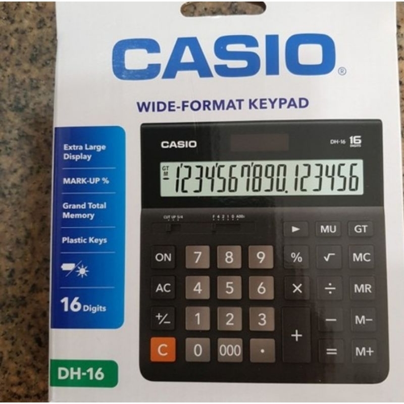 

CASIO DH 16 KALKULATOR MEJA 16 DIGIT/ KALKULATOR KANTOR DH16