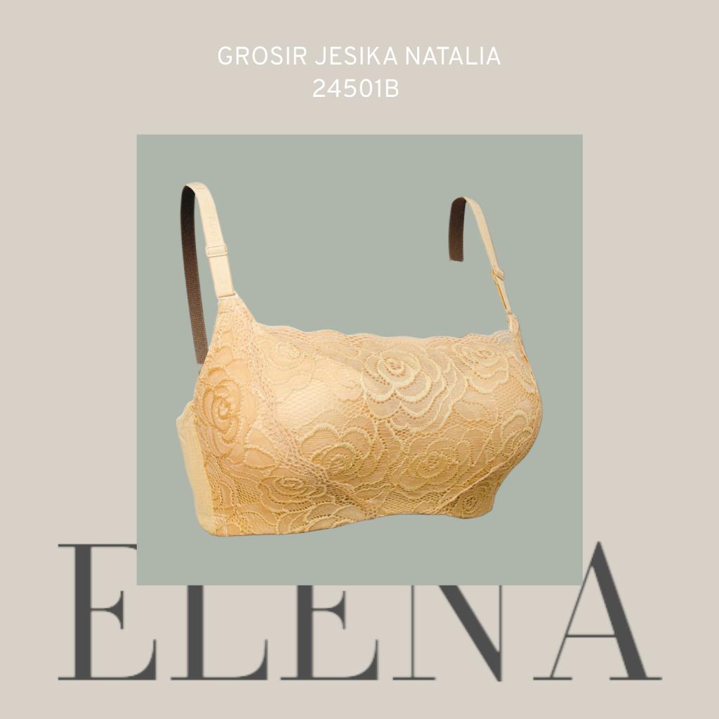 Bra wanita Dewasa BRA ELENA E 24501 KEMBEN KAWAT BEST SELLER ELENA KEMBEN BEST SELLER CUP B