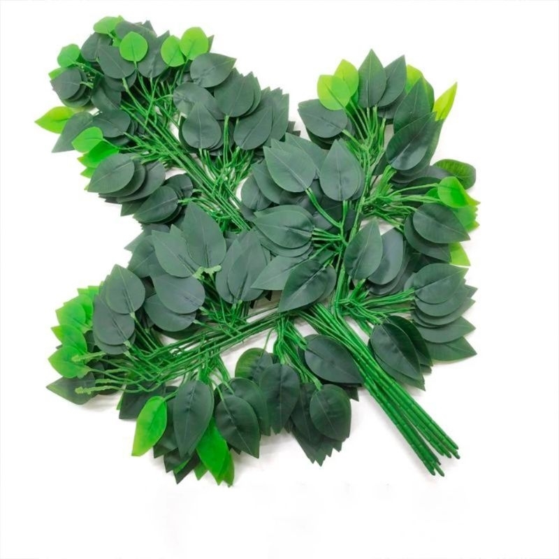 DAUN BERINGIN PLASTIK / DAUN BARINGIN DEKORASI DAUN BERINGIN ARTIFICIAL 1 lusin