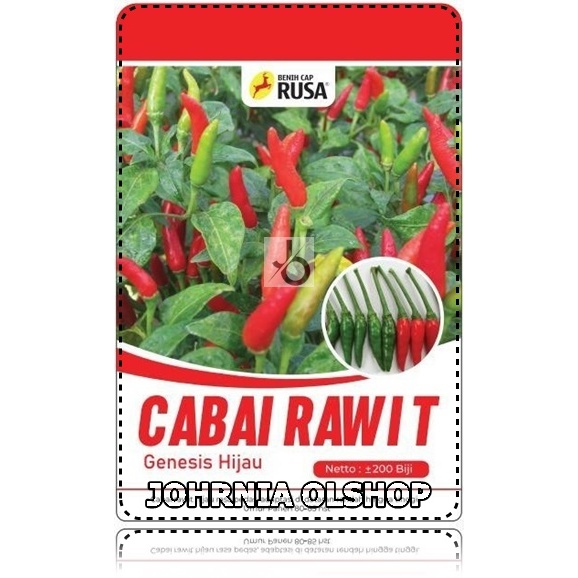 Johrnia 25 Benih Biji Cabe Rawit GENESIS HIJAU