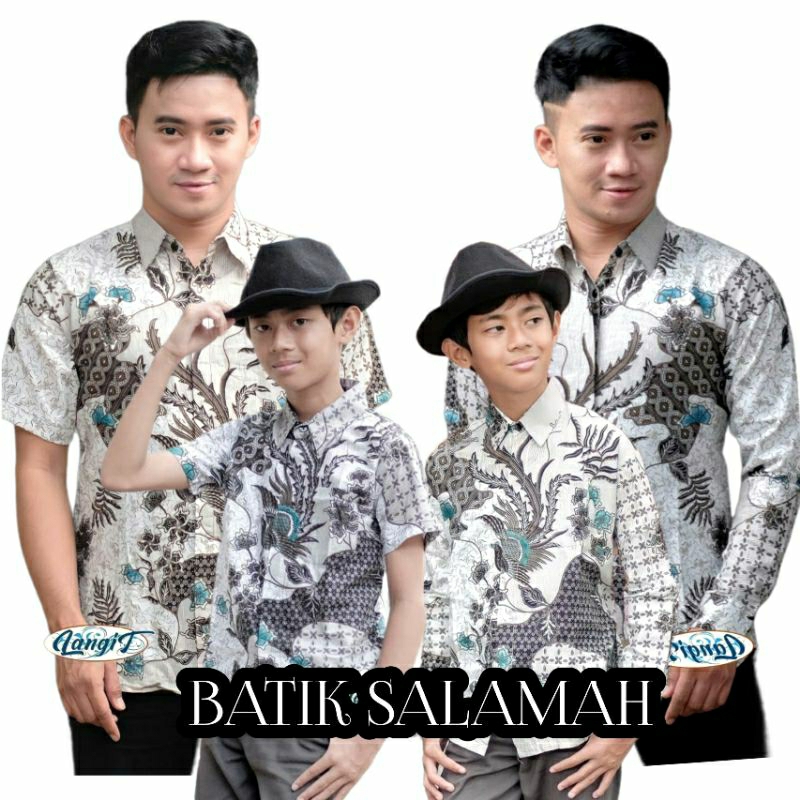 BAYAR DITEMPAT BATIK COUPLE AYAH & ANAK/KEMEJA BATIK KAPEL BAPAK & ANAK/KEMEJA BATIK PRIA LENGAN PAN