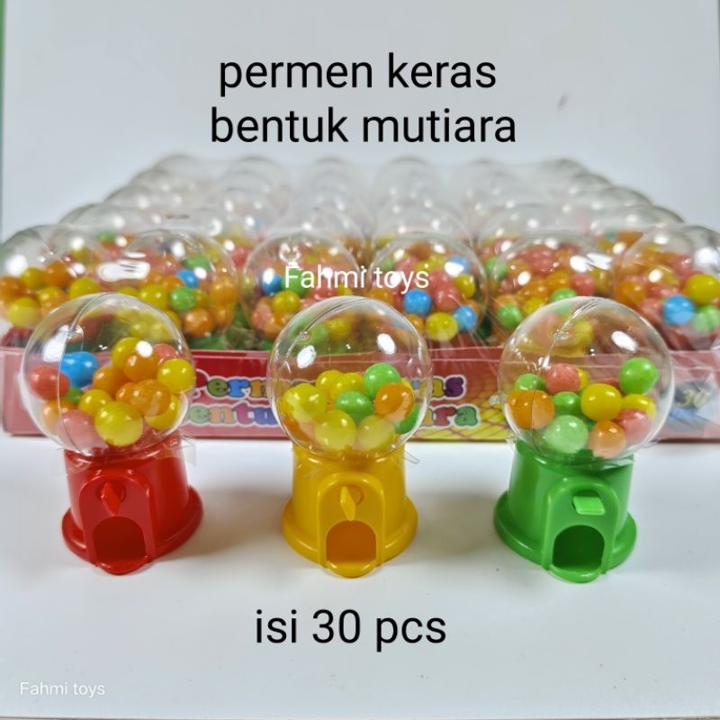 

30 pcs PERMEN MESIN BULAT permen keras bentuk mutiara