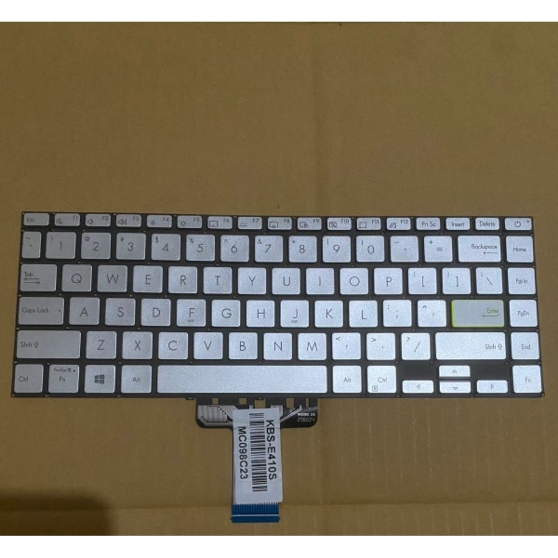 Keyboard Asus Vivobook E410 E410M E410MA Silver