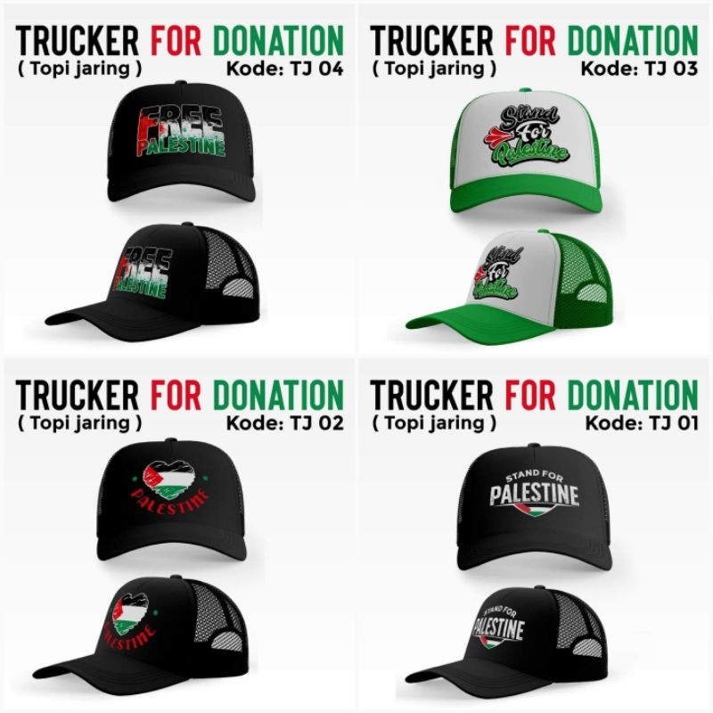 Topi Palestine donasi