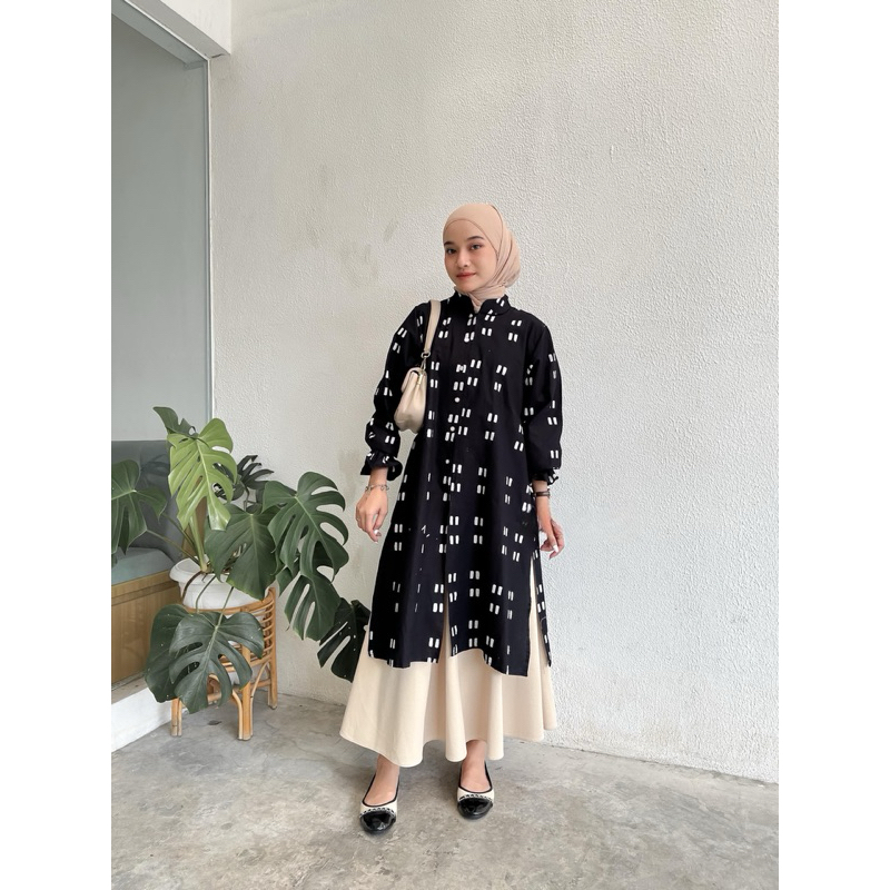 TUNIK BATIK JUMPUT JEPIT - TUNIK BATIK MODERN - TUNIK BATIK KERJA - TUNIK BATIK KERJA - RISKAVEBRIE 