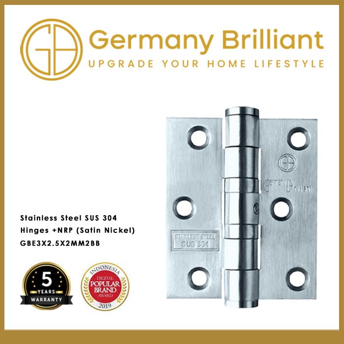 Germany Brilliant Engsel Pintu GBE3X2.5X2MM2BB