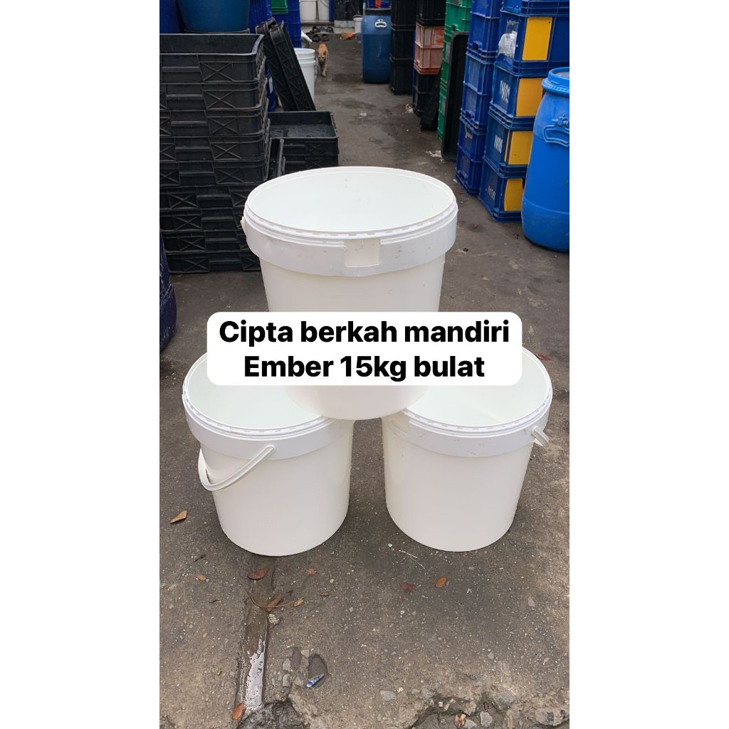 ember plastik 15kg bulat bekas serbaguna ember eskrim serbaguna
