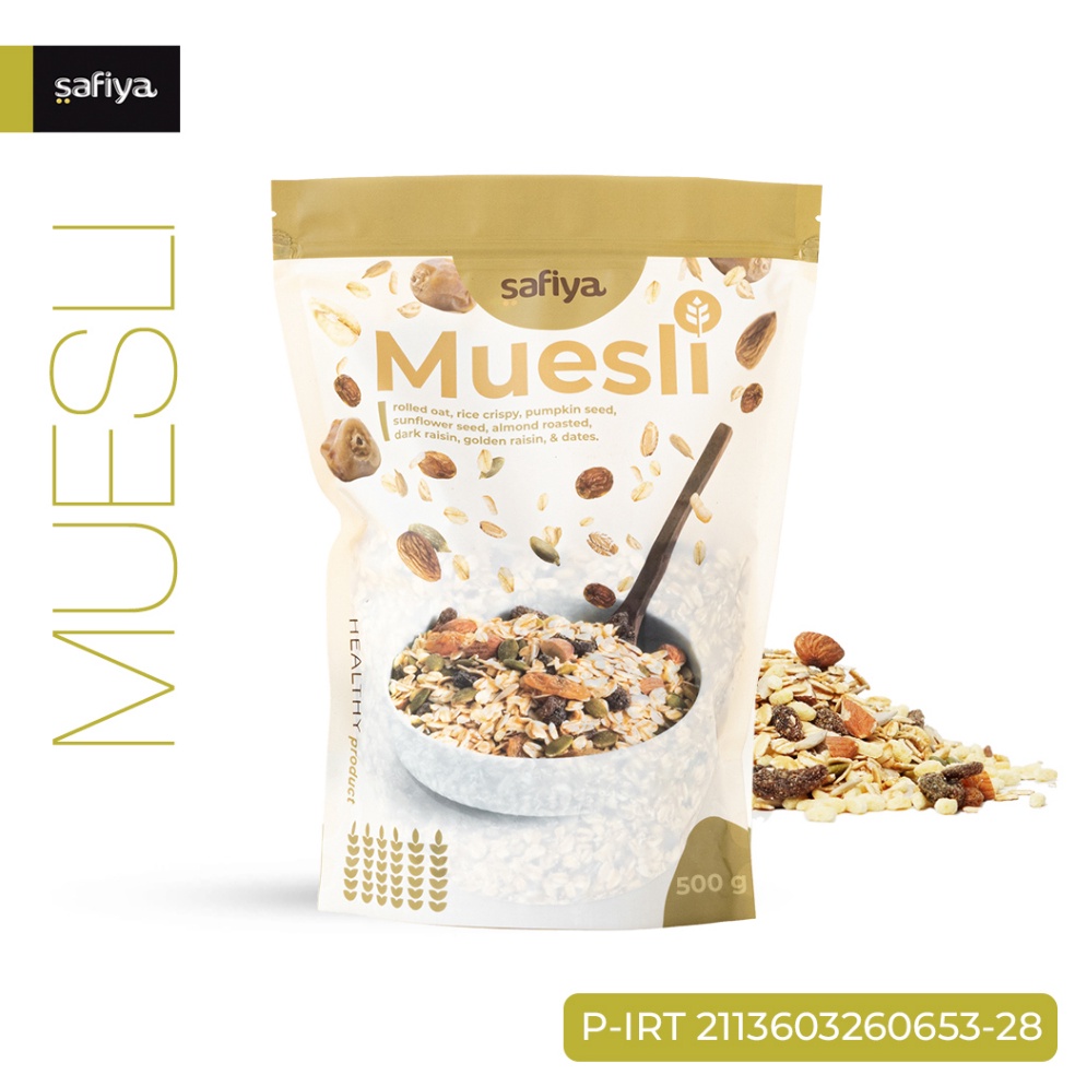 

Kir!m Sek4rang Muesli Fruit and Seed 500 gram Sereal Sehat Safiya Food Terhitz