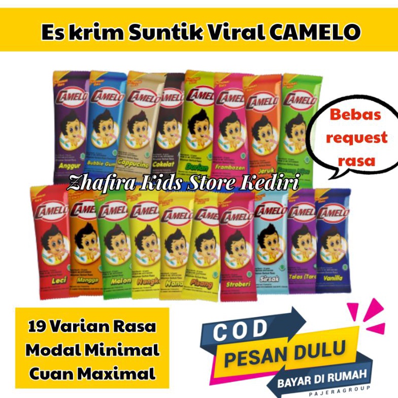 

L44r11s Bubuk es camelo murah 1dus 1 dus 24 renceng / paket hemat bubuk es camelo 240 pcs / bahan bubuk es camelo es suntik es krim inject suntik camelo GOGO Beli