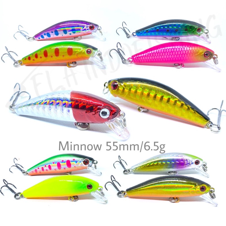 [ΩP94>] Minnow 55mm/6.5gr Agile Ultralight UL Termurah di