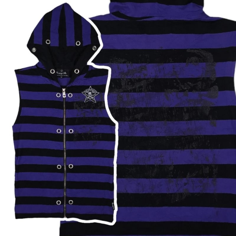 Bernings Sho Hooded Sleeveless Punk Sweater