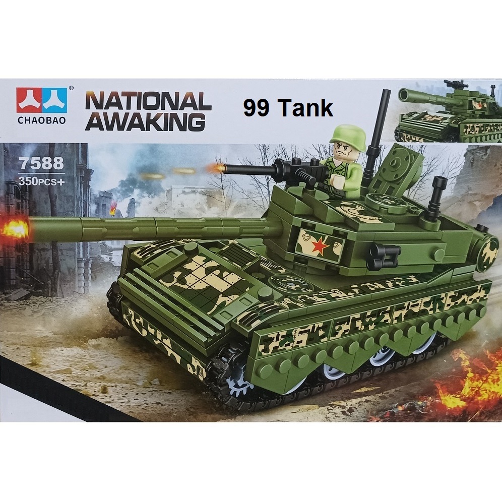 Brick Block Chaobao 7588 National Awaking ( 99 Tank ) 350+ pcs Mainan Edukasi Anak Puzzle