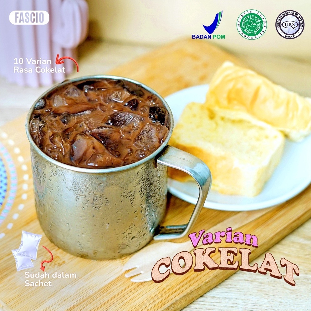 

[☽L38$] BUBUK MINUMAN COKLAT | POWDER DRINK CHOCOLATE 1 KG | INCLUDE GULA | BPOM & HALAL | KEMASAN 50 GR x 20 SACHET Checkout