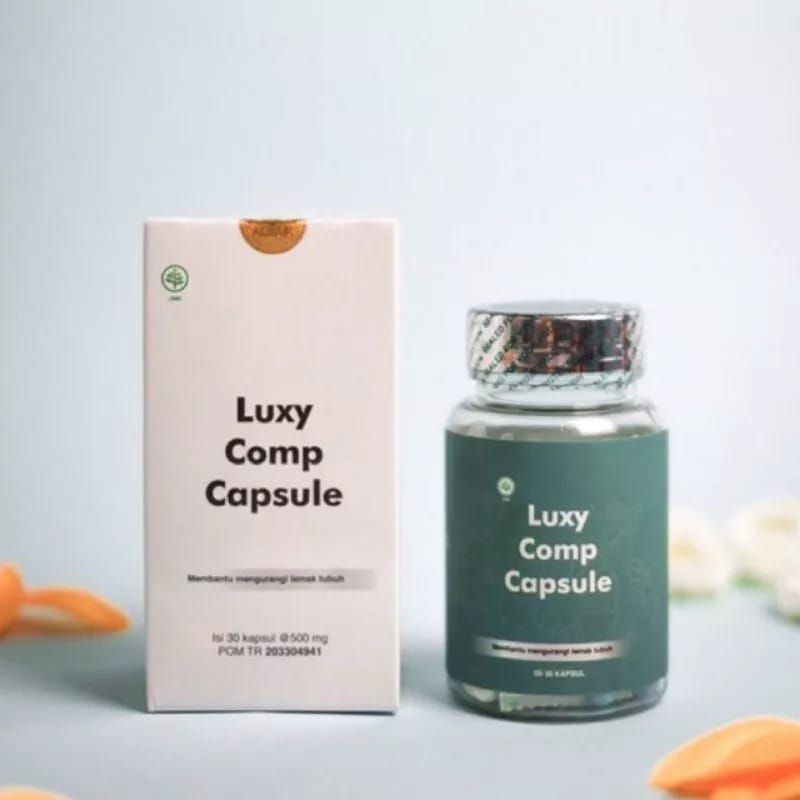 LUXY COMP CAPSULE PEMUTIH PELANGSING BADAN ASLI ISI 30