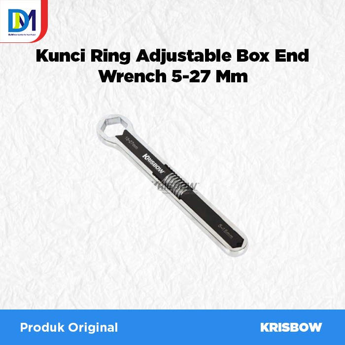 Kunci Ring Adjustable Box End Wrench 5-27 Mm Krisbow Produk Original