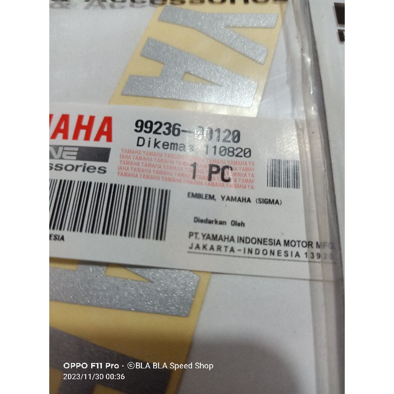 Emblem yamaha f1zr emblem tutup shock depan f1zr asli ori original YGP.