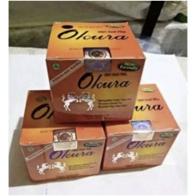 kapsul obat kuat okura isi 12 sachet asli original 100%