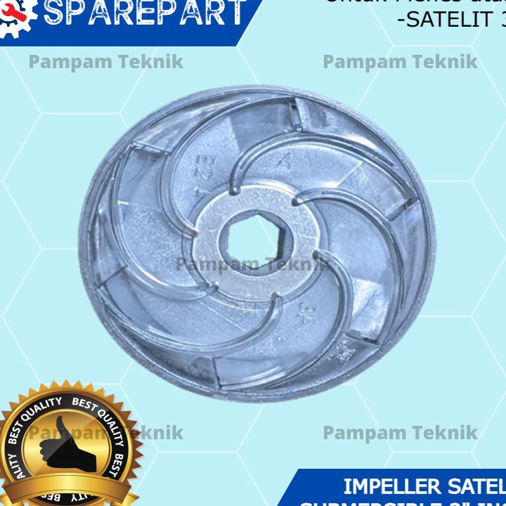TERLARIS KIPAS IMPELLER SAN-EI SATELIT 3" SUBMERSIBLE 3 INCH IMPELER SIBEL 3in PLASTIK