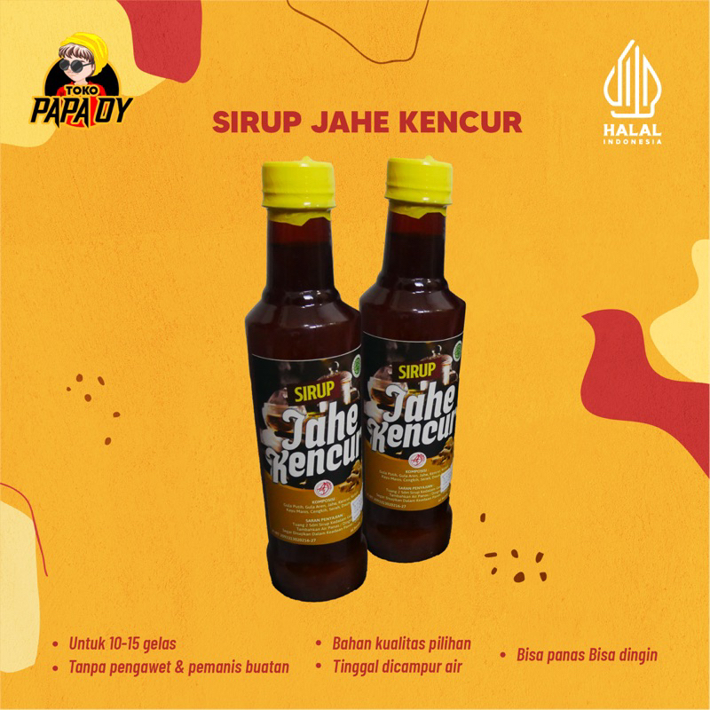 

MINUMAN JAHE KENCUR JAMU JAHE KENCUR SIRUP HERBAL TRADISIONAL