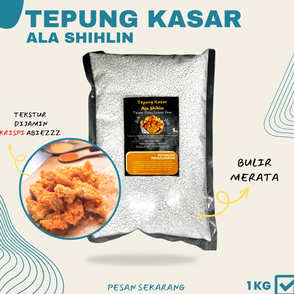 

T3rbaru TEPUNG KASAR SHIHLIN HOTSTAR GRADE A+ TAPIOKA KASAR 1KG Weekday