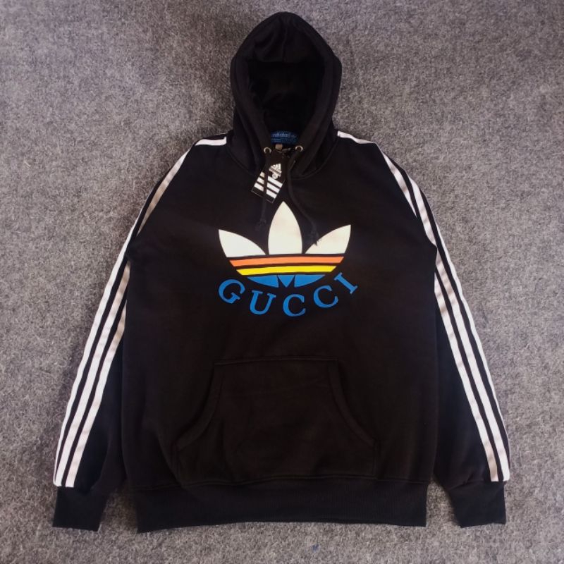 Hoodie Lengan Panjang Pria Wanita Adidas X Gucci Premium Full Tag
