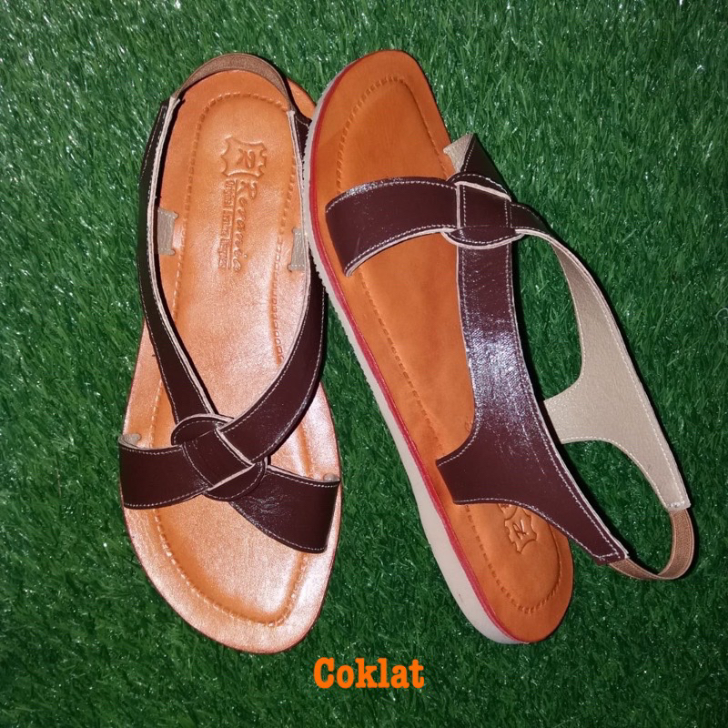 Revania Sepatu Sandal Kulit Wanita - Sandal Kulit Magetan