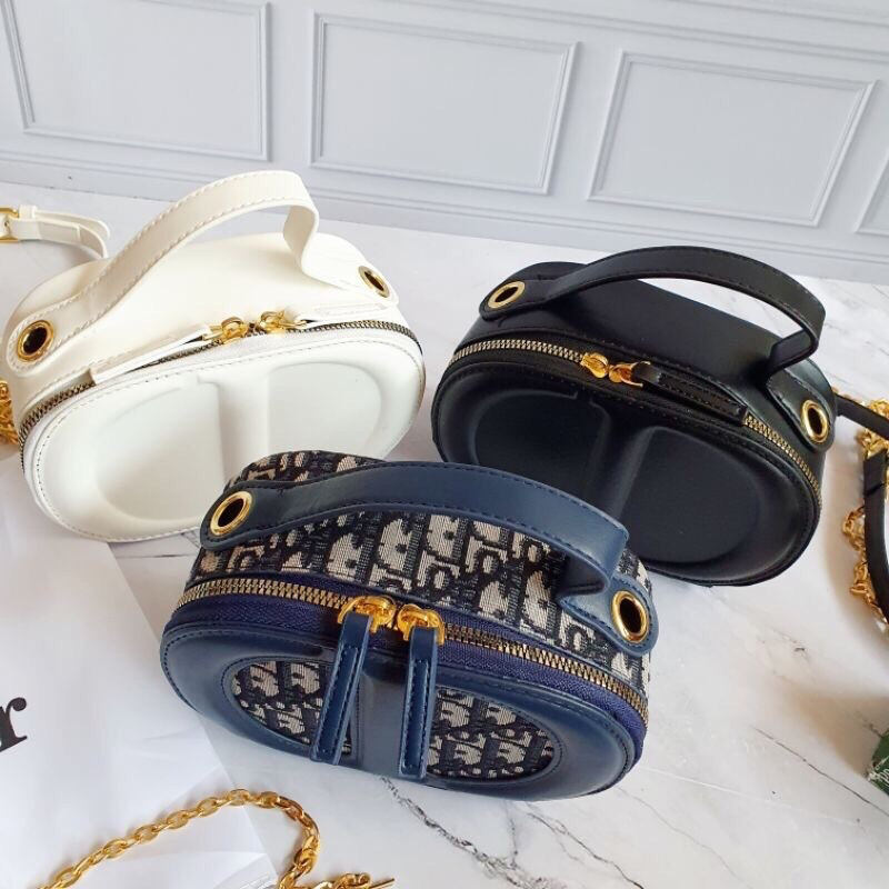 Tas wanita oval camera import / Tas Di-oror camera bag Free box