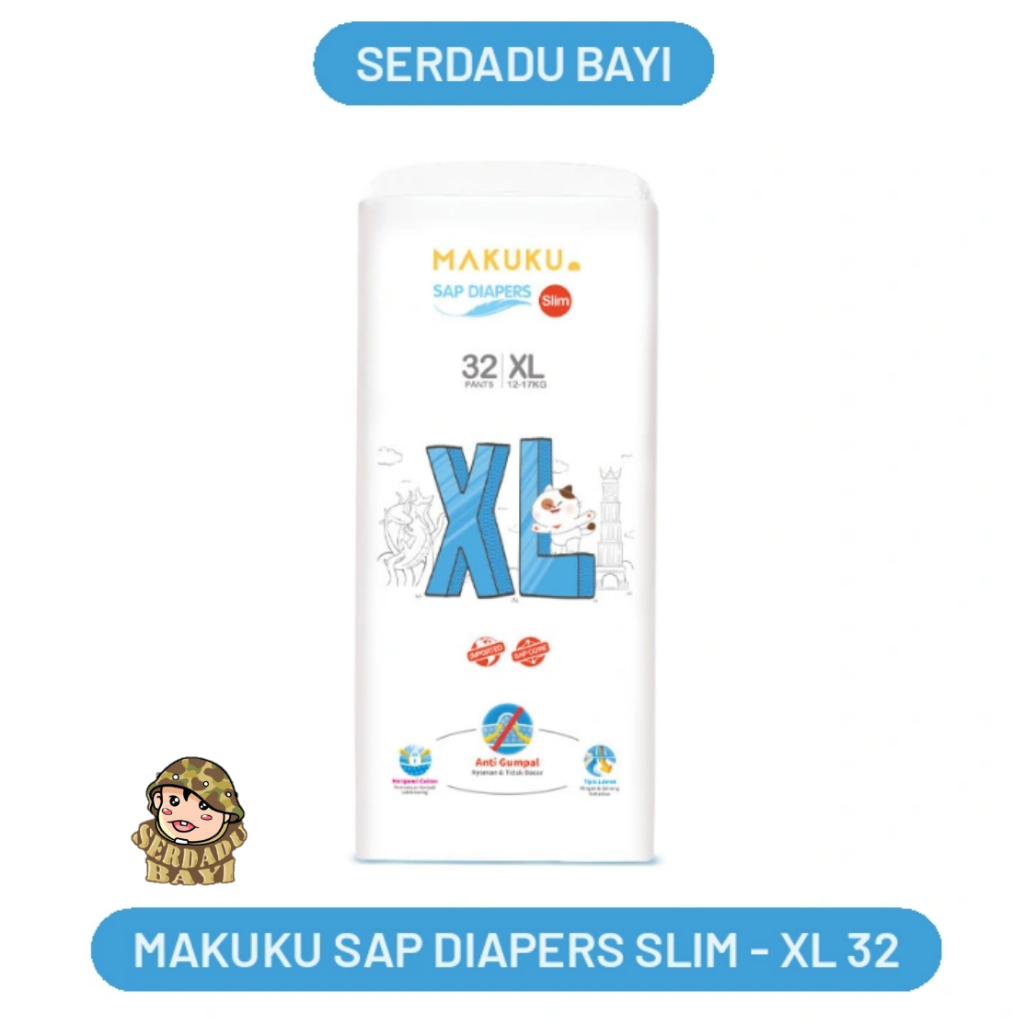 Makuku Sap Diapers Slim XL 32