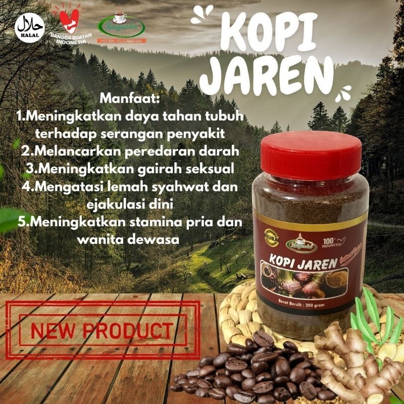 

KOPI JAREN (KOPI+JAHE+GULA AREN) MINUMAN HERBAL MENINGKATKAN STAMINA PRIA