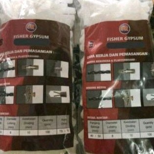 Ready Stock Viser Fiser Plug Gypsum / Toggle / Nylon / Ram Plastik