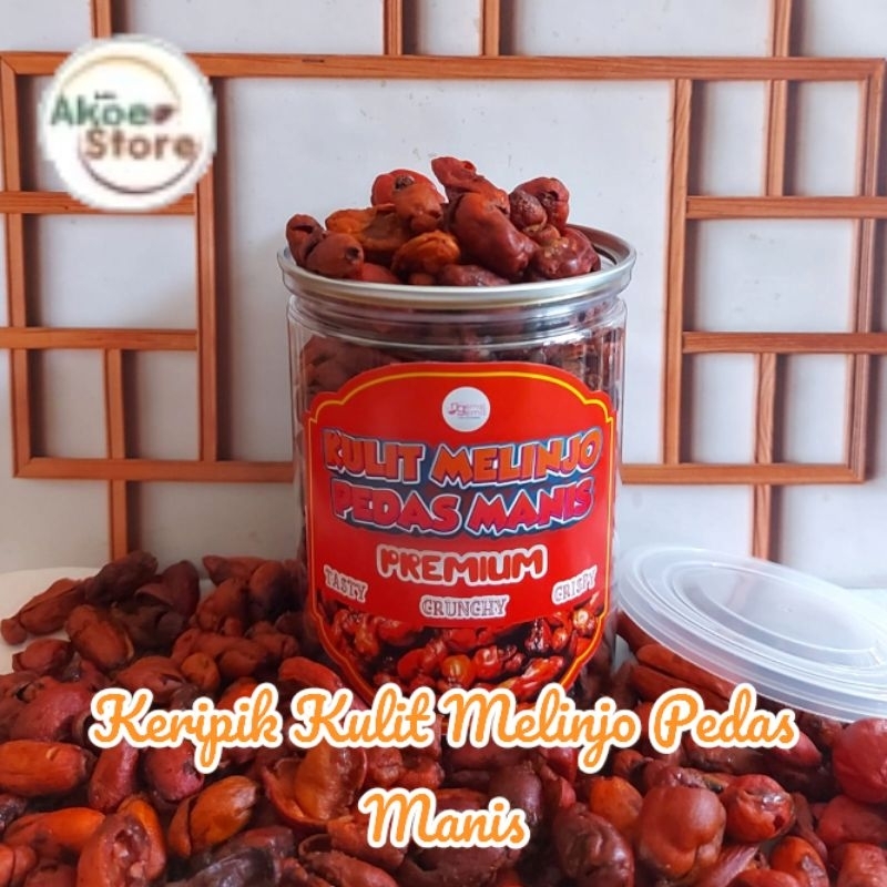 

Keripik Kulit Melinjo Pedas Manis Keripik Kulit Melinjo Tangkil Kualitas Premium