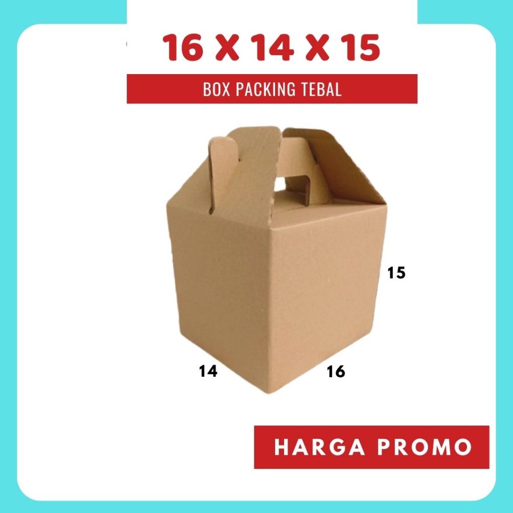 Kardus Jinjing 16x14x15 DC Gable Box Dus Packing Kotak Kemasan Karton Souvenir Hampers Buah