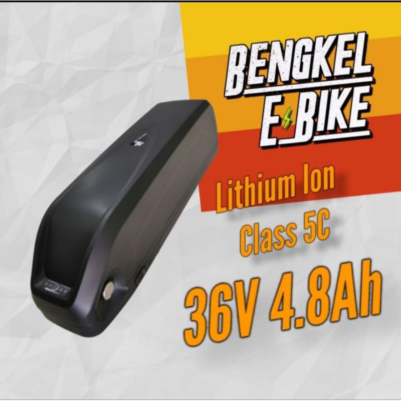Battery Case Sepeda Listrik 36V 4,8Ah ebike electric baterai lithium