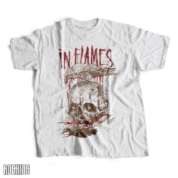 rockids - in flames - tshirt in flames - in flames tees - kaos dewasa dan anak - kaos band - kaos in