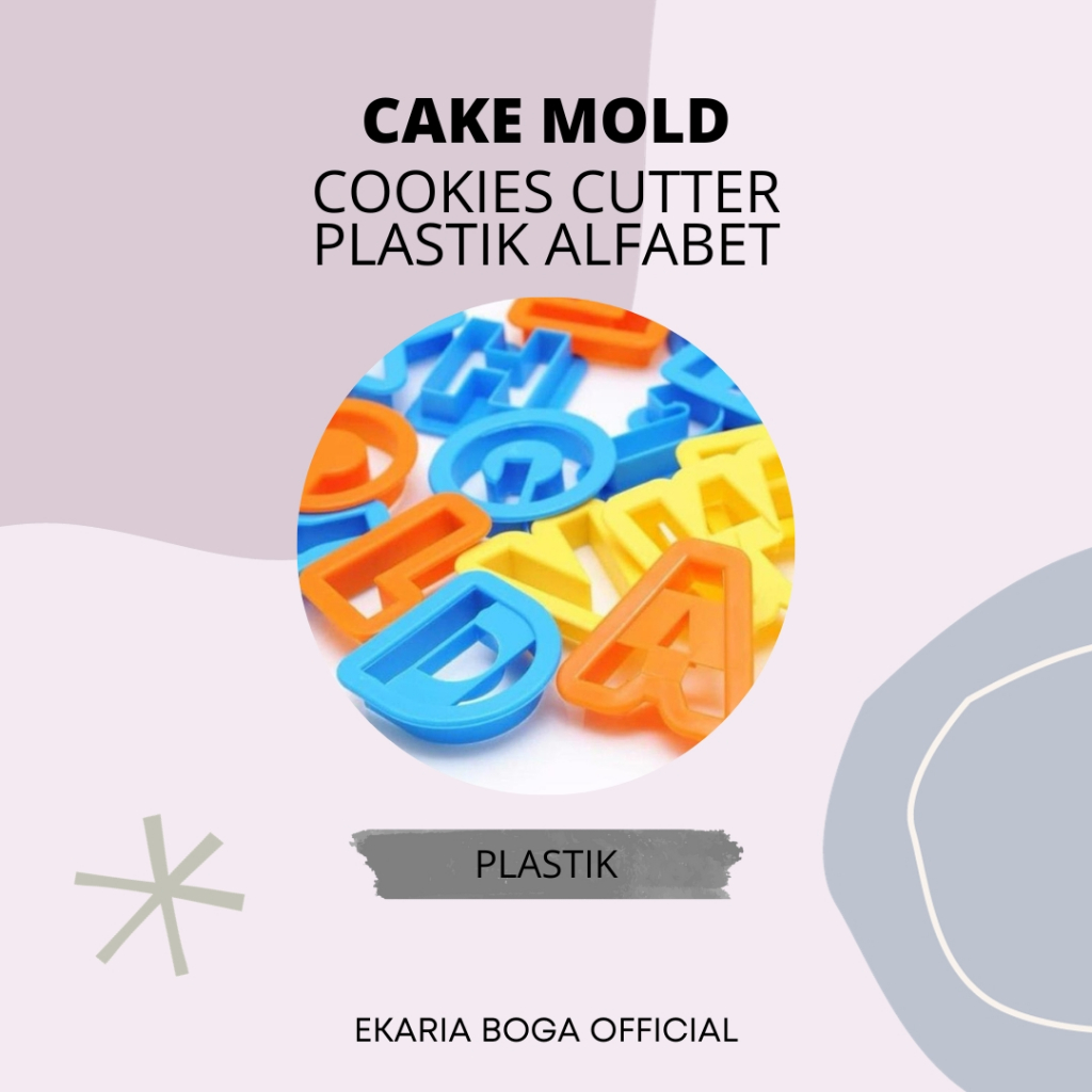 CAKE MOLD | CETAKAN KUE KERING | ALPHABET COOKIE CUTTER | COOKIES CUTTER PLASTIK ALFABET