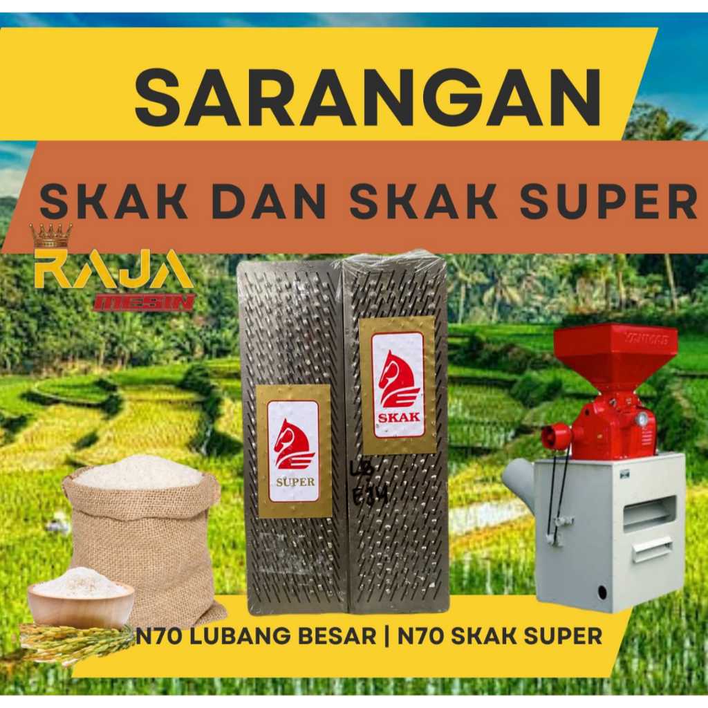 Sarangan Saringan Mesin Giling Padi Selipan Padi N70 / N70 SUPER