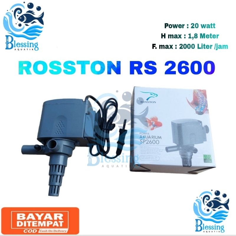 Pompa Air Aquarium Aquascape - Rosston RS 2600