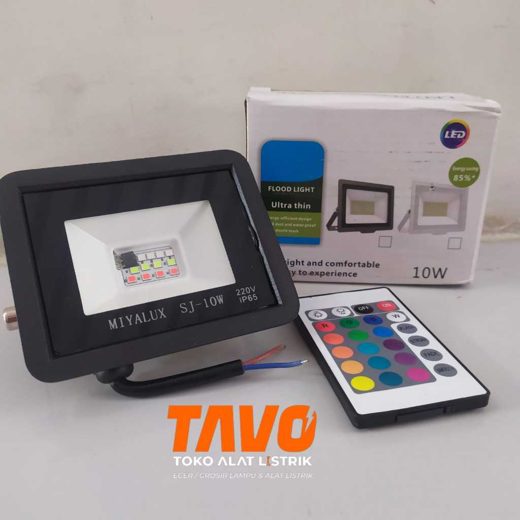 Lampu led sorot tembak / floodlight / lampu outdoor LED Rgb 10watt - 50watt