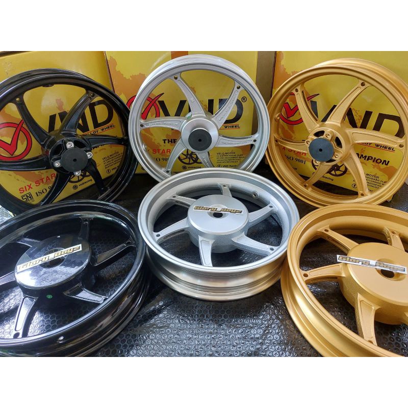 Velg VND six star Vario 160 CBS/ABS tapak lebar