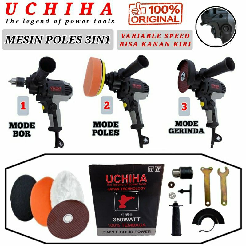 Mesin poles mobil disc polisher amplas pengkilap pemoles motor uchiha bor