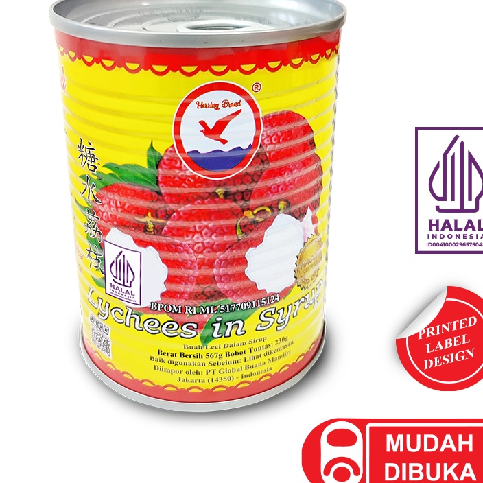 

modelTipe KFQ829 Leci Lychee Kaleng Herring 567gr