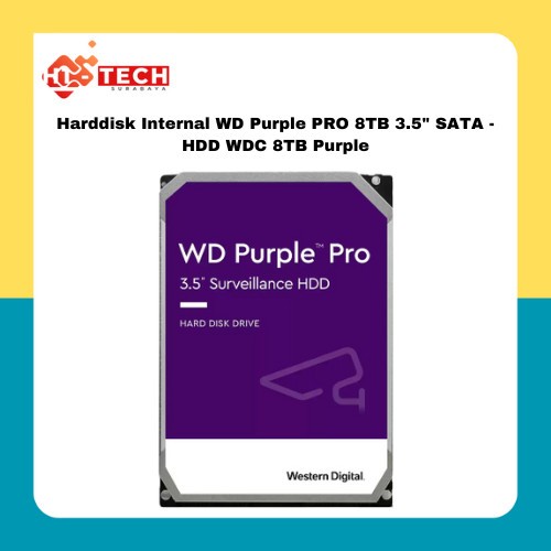 Harddisk Internal WD Purple PRO 8TB 3.5" SATA - HDD WDC 8TB Purple
