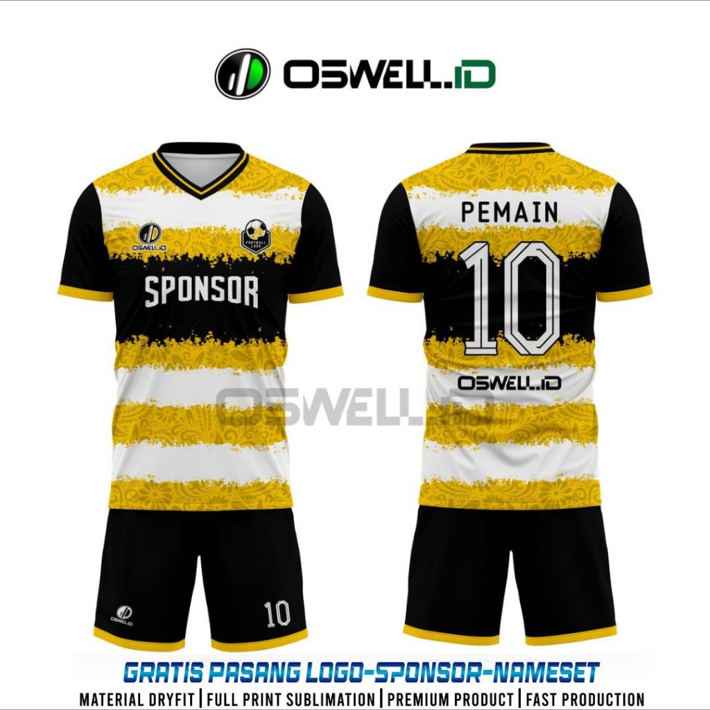 BAJU JERSEY FUTSAL DAN SEPAK BOLA FREE CUSTOM FULL PRINTING PREMIUM  [KODE OSWELL FO OS59]
