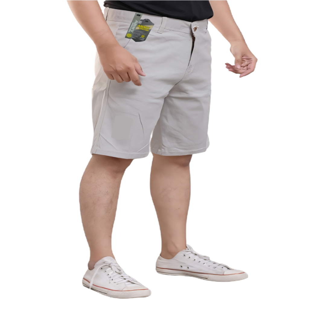 Celana Pendek Chinos Jumbo Pria Big Size Dewasa Original Tebal/Chinos Pendek Pria Big Size Premium
