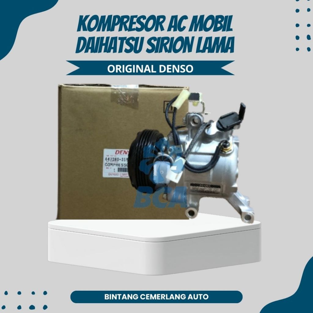 COMPRESSOR KOMPRESOR AC Mobil Daihatsu Sirion Lama ORIGINAL DENSO