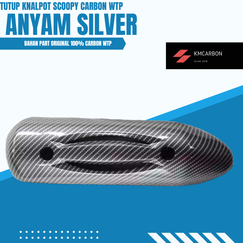 Tutup knalpot carbon scoopy carbon wtp