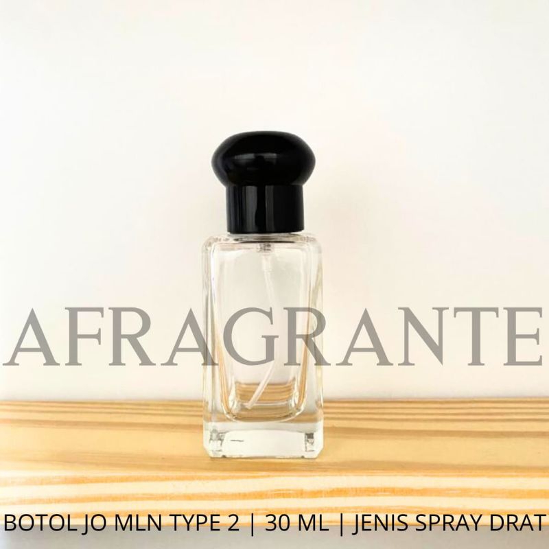 botol parfum jomalone 30 ml kotak hitam drat-botol parfum 30 ml hitam- botol parfum tutup jamur 30ml