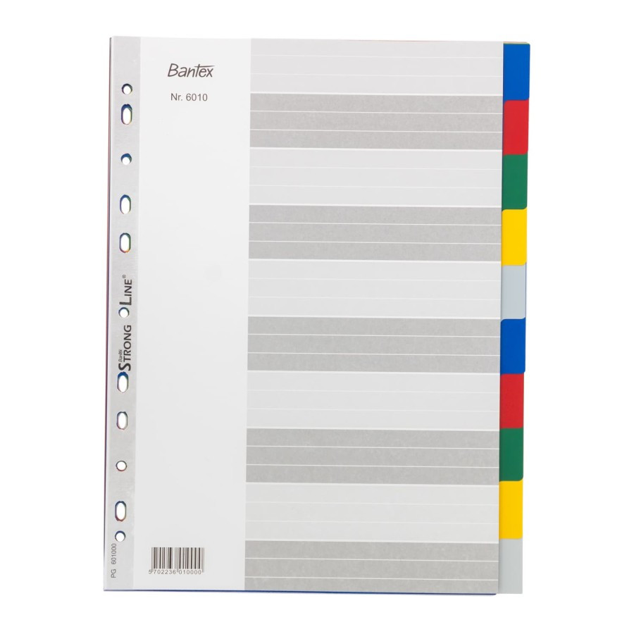 

Bantex PP Colour Divider A4 (10 pages) #6010 00